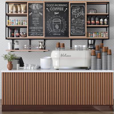 现代奶茶咖啡店
